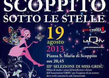 Il 19 agosto, Scoppito sotto le stelle.