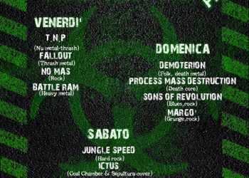 Musica: dal 23 al 25 Agosto torna a Tossicia la 7a edizione del Toxicity Rock Festival.
