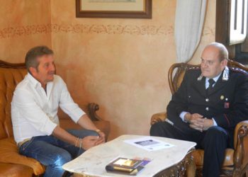 Avezzano: Carabinieri, il sindaco saluta il Capitano Borrelli.