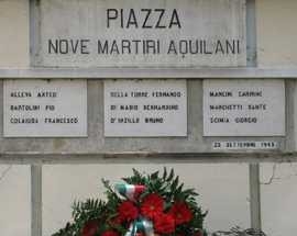 Commemorazione dei Nove Martiri Aquilani a 70 anni dall’eccidio.