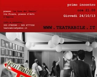 Teatrabile dà il via al laboratorio per giocare e conoscersi.