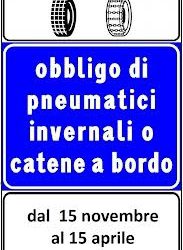 Anas: obbligo catene a bordo in Abruzzo dal 15 novembre.