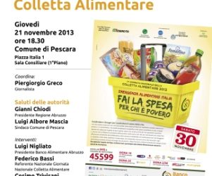 Convegno Emergenza Alimentare Italia, giovedì 21 novembre a Pescara.