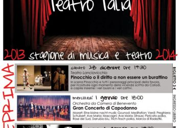 L’avventura di Pinocchio al Teatro Talia a Tagliacozzo per grandi e piccini