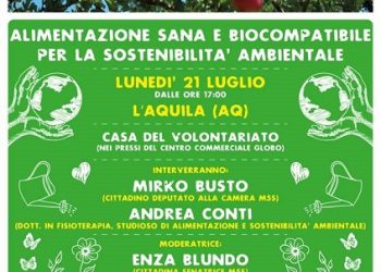 Lunedì a L’Aquila convegno su alimentazione sostenibile e biocompatibile