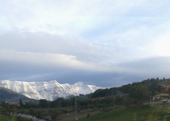 Nevicate sulle montagne abruzzesi