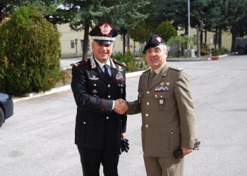 Esercito, il comandante Giovanni Pietro Barbano in visita di cortesia al comando regionale