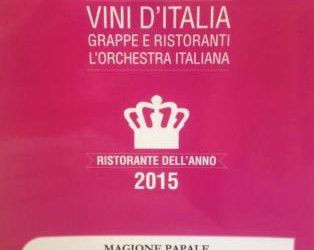 Magione Papale dello chef William Zonfa eletto ristorante dell’anno Bibenda 2015