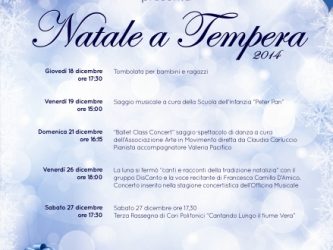 Natale a Tempera, il programma