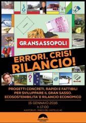L’Aquila: venerdì all’Auditorium va in scena “Gransassopoli. Errori, crisi, rilancio”