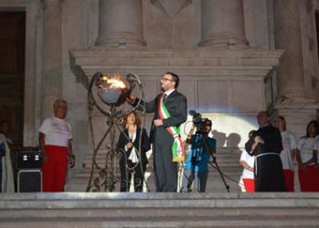 723esima Perdonanza Celestiniana: cerimonia di apertura, intervento del Sindaco dell’Aquila Pierluigi Biondi