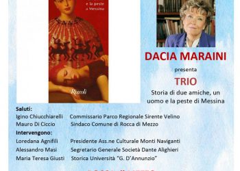 Dacia Maraini a Rocca di Mezzo per la presentazione del suo ultimo romanzo