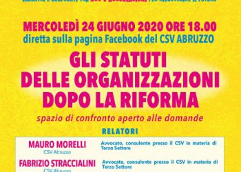 Csv Abruzzo, “Animazione digitale” prosegue con un focus sugli statuti