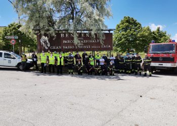 Vigili del Fuoco: esercitazione AIB  nei parchi nazionali di Abruzzo e del Gran Sasso