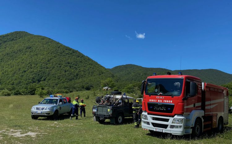 Vigili del Fuoco: esercitazione AIB  nei parchi nazionali di Abruzzo e del Gran Sasso