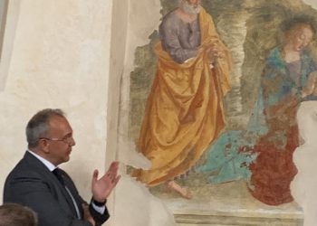 Rotary Club restaura affresco di Saturnino Gatti a Coppito