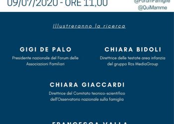 Ricerca Forum Famiglie: “Le famiglie e l’emergenza Covid-19: una fotografia attuale”
