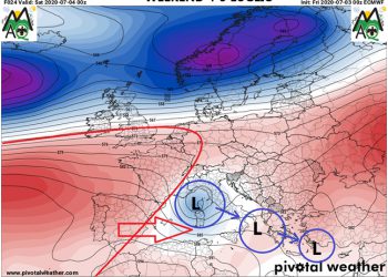 Le previsioni del tempo per il weekend  4 e 5 Luglio 2020: Sabato temporalesco e Domenica variabile