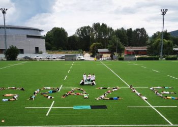 L’Aquila Rugby: bambini e ragazzi ringraziano gli operatori impegnati nell’incendio dell’Aquila