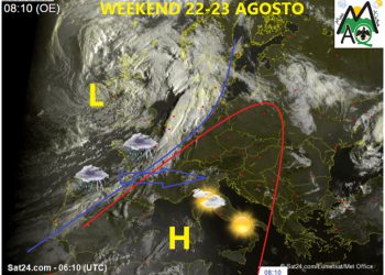 Il meteo a L’Aquila: weekend molto caldo e stabile, da domenica 23 Agosto prime correnti atlantiche
