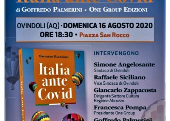 Domenica 16 Agosto a Ovindoli presentazione di “Italia ante Covid” di Goffredo Palmerini