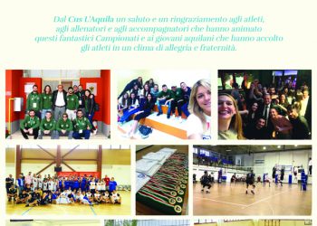 Campionati nazionali universitari 2021: lunedì passaggio di consegne tra L’Aquila e Cassino