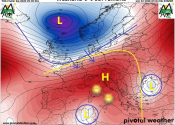 Meteo: per il 5 e 6 settembre weekend dal sapore estivo, giornate molto gradevoli
