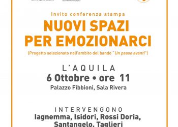 “Nuovi Spazi Per Emozionarci” progetto per contrastare la povertà educativa nella provincia dell’Aquila