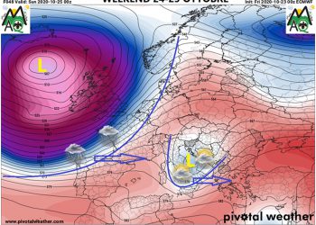 Meteo 24 e 25 Ottobre 2020: l’autunno si riprende la scena, instabilità e temperature in calo