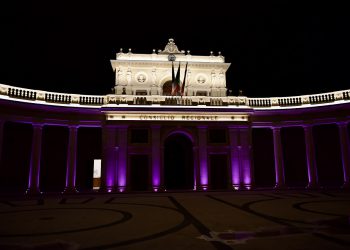 L’emiciclo si colora di viola per la Giornata mondiale della Prematurità