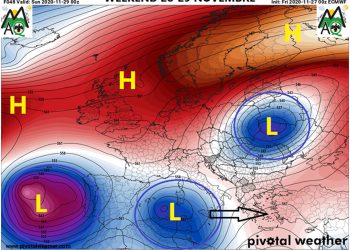 Meteo L’Aquila: previsioni per il weekend 28 e 29 Novembre