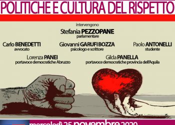 25 novembre: giornata internazionale contro la violenza sulle donne, diretta facebook delle Democratiche della provincia dell’Aquila