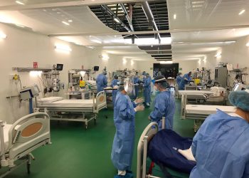 L’Ospedale degli Alpini a Bergamo nuovamente in prima linea per fronteggiare l’epidemia