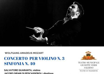 Jacopo Sipari con Mozart e Salvatore Quaranta nel teatro di Daniel Oren