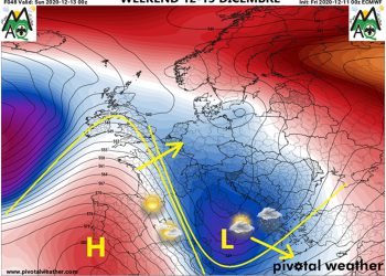 Meteo: previsioni per il 12 e 13 Dicembre 2020, weekend di variabilità atmosferica