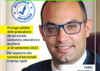 Carenza personale scolastico, Berardini: “Approvato mio emendamento che estende validità delle graduatorie comunali al 30 settembre”