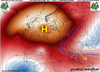 Meteo: weekend 27 e 28 Febbraio variabile, fresche correnti dai Balcani