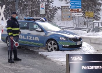 Provincia L’Aquila: freddo e neve, la Polizia Stradale pronta ai soccorsi
