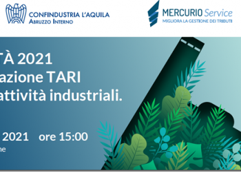 Applicazione Tari per le attività industriali: webinar di Confindustria L’Aquila Abruzzo Interno
