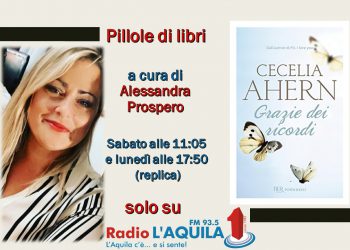 “Pillole di libri”: Sabato 8 Maggio è la volta di Cecilia Ahern