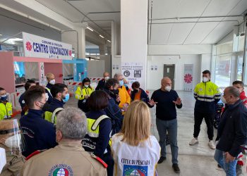 Il Commissario straordinario Figliuolo venerdì al Centro vaccinale di Pescara