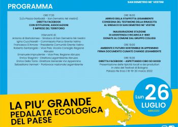 Appennino bike tour: arriva in Abruzzo la più grande ciclopedalata ecologica d’Italia