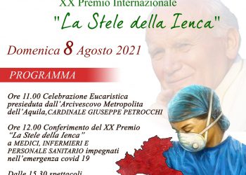 Premio internazionale “La Stele della Ienca”: conferimento a medici, infermieri e personale sanitario impegnati nell’emergenza Covid-19