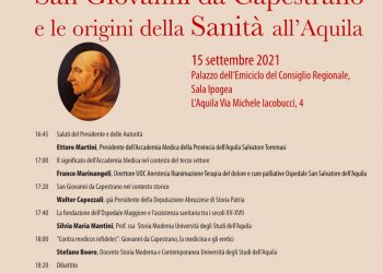 San Giovanni da Capestrano e la Sanità aquilana: il 15 settembre primo evento dell’Accademia Medica Aquilana