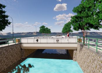 Abbattuto ponte sul torrente Raiale a Paganica
