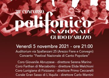 Corale Gran Sasso dell’Aquila al Festival Nazionale di Canto Popolare ad Arezzo il 5 novembre