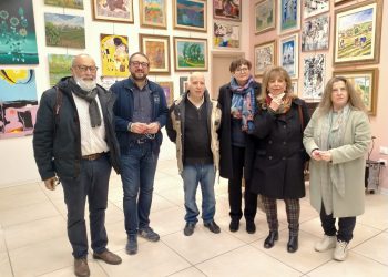Il Sindaco Biondi visita la Galleria D’Arte Michetti a L’Aquila