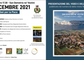 Spot promozionale di San Demetrio nè Vestini e annullo filatelico per i 30 anni delle grotte di stiffe