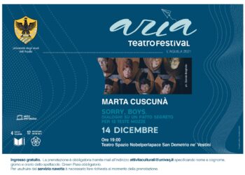 Attività culturali UnivAq: martedì 14 dicembre ultimo appuntamento della rassegna di teatro “Aria”