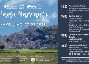 Domenica 27 marzo a Navelli “Paesi Narranti”